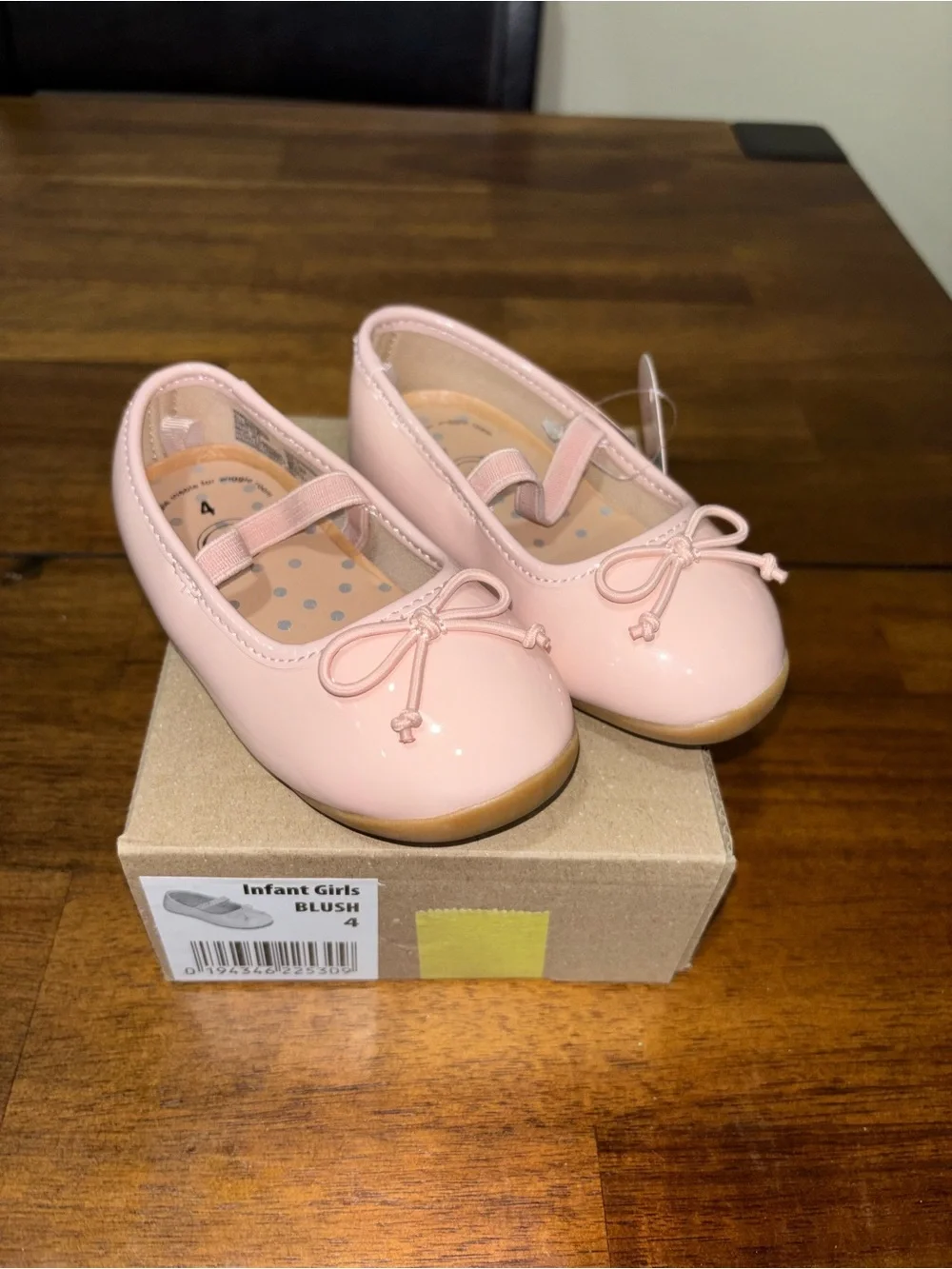 Wonder Nation Infant Girls Blush Ballet Flats